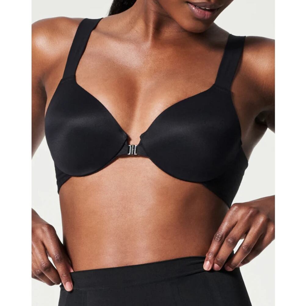 SPANXsmooth Women's Very Black Lightly Lined Full Coverage Bra Size 36DD